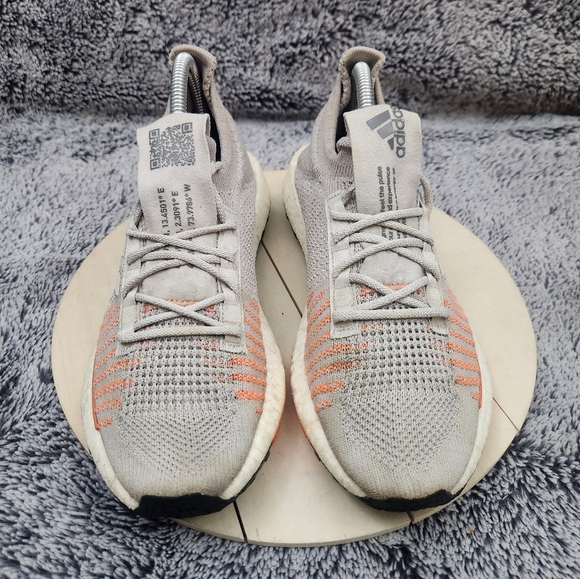 Adidas PulseBoost HD Womens Size 8 Orange White Athletic Running Shoes Sneakers - Picture 3 of 9